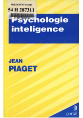 Psychologie inteligence  Cover Image