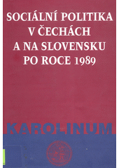 Sociální politika v Čechách a na Slovensku po roce 1989  Cover Image