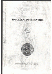 Speciální psychiatrie  Cover Image