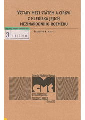 Vztahy mezi státem a církví z hlediska jejich mezinárodního rozměru  Cover Image