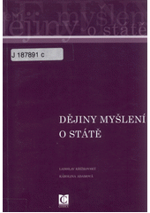 Dějiny myšlení o státě  Cover Image