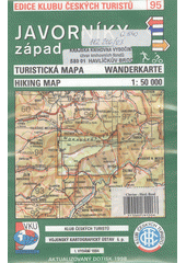 Javorníky západ turistická mapa : 1:50^000  Cover Image