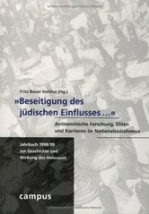 "Beseitigung des jüdischen Einflusses-" : antisemitische Forschung, Eliten und Karrieren im Nationalsozialismus  Cover Image