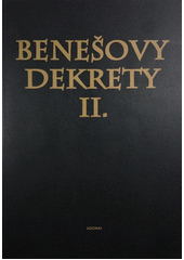 Benešovy dekrety. I.  Cover Image