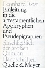 Einleitung in die alttestamentlichen Apokryphen und Pseudepigraphen einschliesslich der grossen Qumran-Handschriften  Cover Image