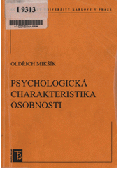 Psychologická charakteristika osobnosti  Cover Image