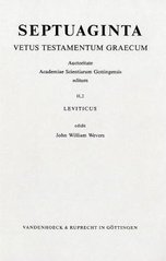 Septuaginta : Vetus Testamentum Graecum. Vol. II, 2 , Leviticus  Cover Image