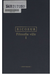 Filosofie vůle. I, Fenomenologie svobody  Cover Image