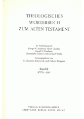 Theologisches Wörterbuch zum Alten Testament. Band II  Cover Image
