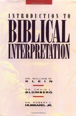 Introduction to biblical interpretation  Cover Image