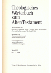 Theologisches Wörterbuch zum Alten Testament. Band VI  Cover Image