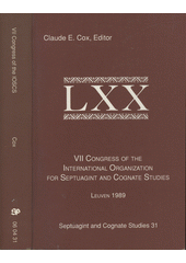 VII Congress of the International Organization for Septuagint and Cognate Studies, Leuven, 1989  Cover Image