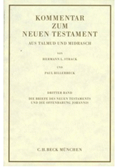 Die Briefe des neuen Testaments und die Offenbarung Johannis : aus Talmud und Midrasch Cover Image