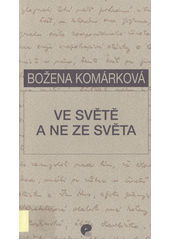 Ve světě a ne ze světa  Cover Image