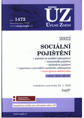 Sociální pojištění 2022, Úplné znění číslo 1473; k 24.1.2022  Cover Image