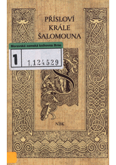 Přísloví krále Šalomouna : NBK  Cover Image