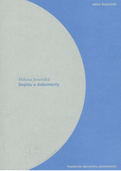 Milena Jesenská : dopisy a dokumenty  Cover Image
