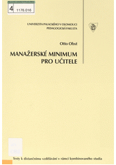 Manažerské minimum pro učitele  Cover Image
