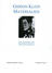 Go to record Gideon Klein Materialien